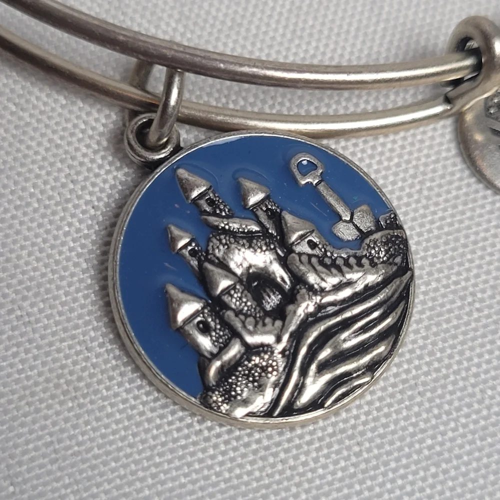 Alex & Ani Sandcastle Charm Bracelet 2017 Silver Tone NWT